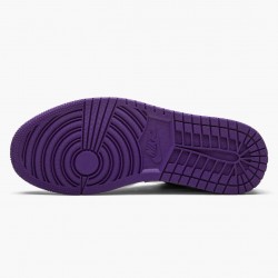 Women's/Men's Nike Jordan 1 Retro Low Court Purple Court Purple/White-Black Jordan Shoes