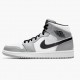 Women's/Men's Nike Jordan 1 Mid Light Smoke Grey Light Smoke Grey/Black/White Jordan Shoes