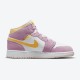 Women's Nike Jordan 1 Mid SE GS Arctic Pink Light Arctic Pink/University Gold/White Jordan Shoes