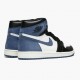 Women's/Men's Nike Jordan 1 Retro High Blue Moon Summit White/Blue Moon-Black Jordan Shoes