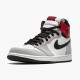 Women's/Men's Nike Jordan 1 Retro High OG Light Smoke Grey White/Black/Light Smoke Grey V Jordan Shoes