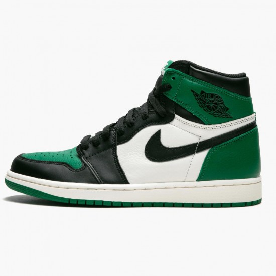 Women's/Men's Nike Jordan 1 Retro High Pine Green Pine Green/Black Sail Jordan Shoes