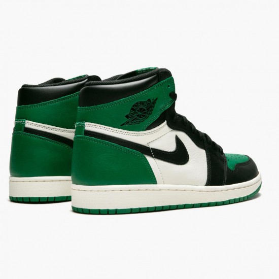 Women's/Men's Nike Jordan 1 Retro High Pine Green Pine Green/Black Sail Jordan Shoes