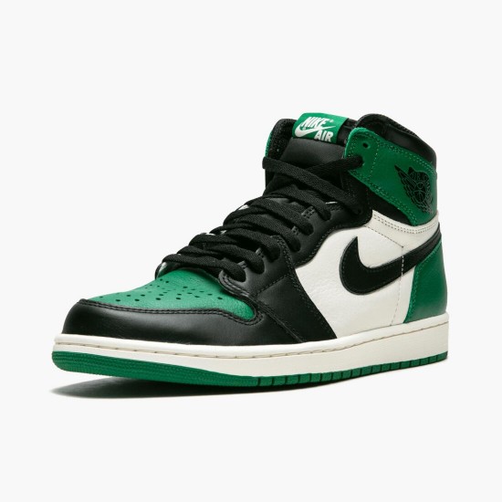 Women's/Men's Nike Jordan 1 Retro High Pine Green Pine Green/Black Sail Jordan Shoes