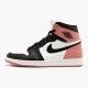 Women's/Men's Nike Jordan 1 Retro High Rust Pink White/Black/Rust Pink Jordan Shoes