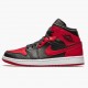 Women's/Men's Nike Jordan 1 Mid Banned 2020 Black/University Red/Black Whi Jordan Shoes