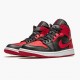 Women's/Men's Nike Jordan 1 Mid Banned 2020 Black/University Red/Black Whi Jordan Shoes