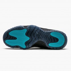 Men's Nike Jordan 11 Retro Gamma Blue Black/Gamma Blue/VarsityMaize Black Jordan Shoes