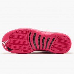 Women's Nike Jordan 12 Retro Dynamic Pink White/Vivid Pink/Mtllc Silver Jordan Shoes