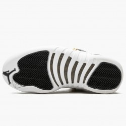 Women's/Men's Nike Jordan 12 Retro Reptile Black/Metallic Gold/White Jordan Shoes