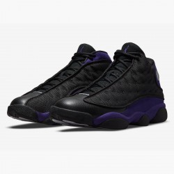 Women's/Men's Nike Jordan 13 Retro Court Purple Black/Court Purple-White Jordan Shoes