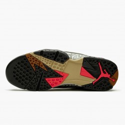 Women's/Men's Nike Jordan 7 Retro Patta Icicle Icicle/Sequoia-River Rock-Light Crimson Jordan Shoes