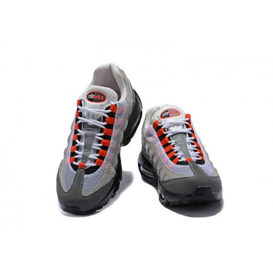 Men's Nike Air Max 95 OG Grey Red Footwear AT2865-100