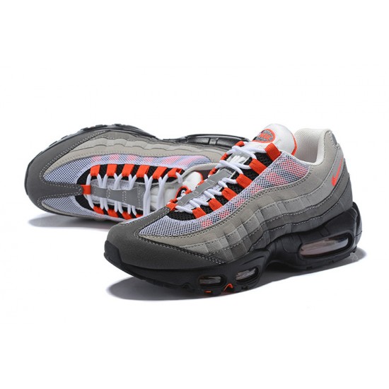 Men's Nike Air Max 95 OG Grey Red Footwear AT2865-100