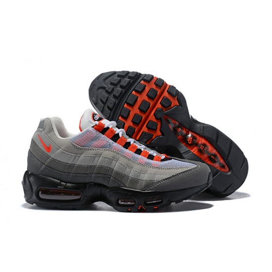 Men's Nike Air Max 95 OG Grey Red Footwear AT2865-100