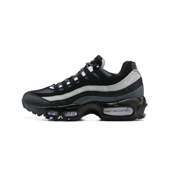 Men's Nike Air Max 95 TT Black White and Grey Footwear 