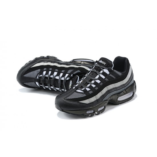 Men's Nike Air Max 95 TT Black White and Grey Footwear 