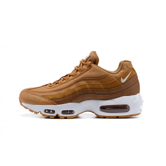 Men's Nike Air Max 95 TT Brown and White Footwear 