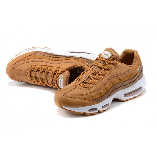 Men's Nike Air Max 95 TT Brown and White Footwear 