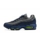 Men's Nike Air Max 95 TT Grey Blue and Black Black Footwear DA1504-400 