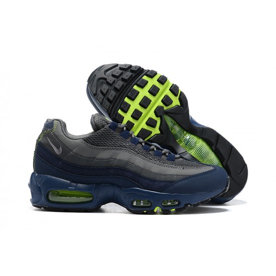 Men's Nike Air Max 95 TT Grey Blue and Black Black Footwear DA1504-400 