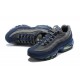 Men's Nike Air Max 95 TT Grey Blue and Black Black Footwear DA1504-400 