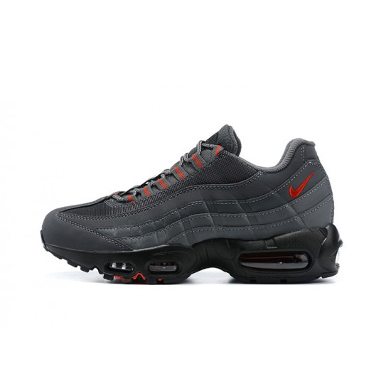 Men's Nike Air Max 95 TT Grey Red and Black Footwear