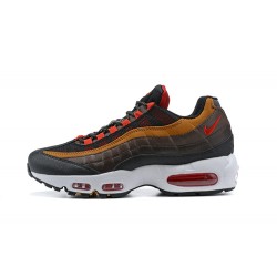 Men's Nike Air Max 95 TT Grey Red and Brown Footwear 