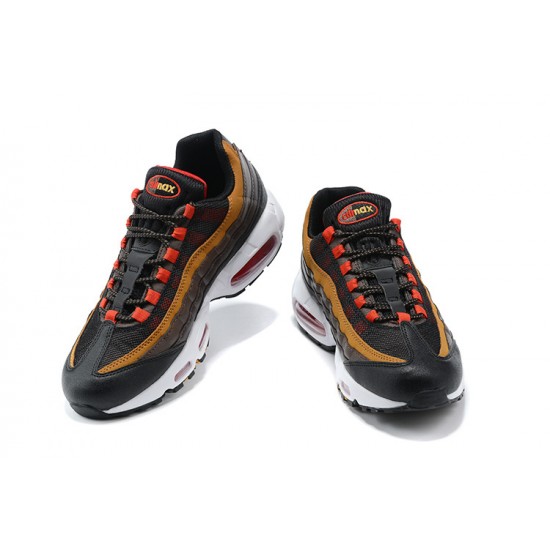 Men's Nike Air Max 95 TT Grey Red and Brown Footwear 