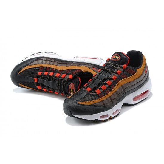 Men's Nike Air Max 95 TT Grey Red and Brown Footwear 