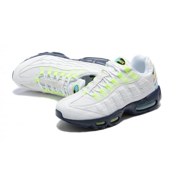 Men's Nike Air Max 95 TT White Blue Footwear DX1819-100