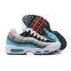 Men's Nike Air Max 95 TT White Red Black Footwear CV6971-100