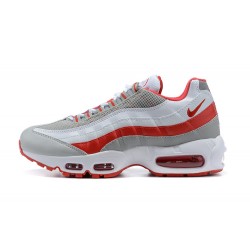 Men's Nike Air Max 95 TT White Red and Grey Footwear