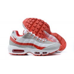 Men's Nike Air Max 95 TT White Red and Grey Footwear