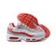 Men's Nike Air Max 95 TT White Red and Grey Footwear