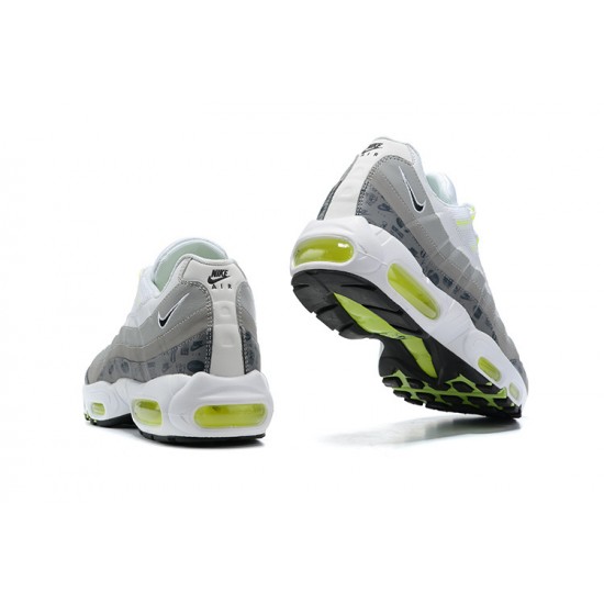 Men's Nike Air Max 95 TT White and Grey Footwear