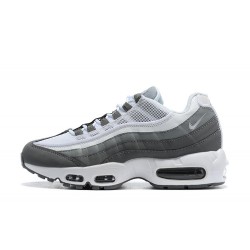 Men's Nike Air Max 95 TT White and Grey Footwear