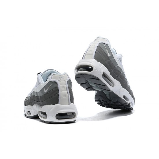 Men's Nike Air Max 95 TT White and Grey Footwear