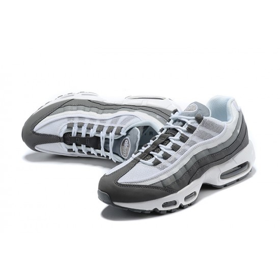 Men's Nike Air Max 95 TT White and Grey Footwear