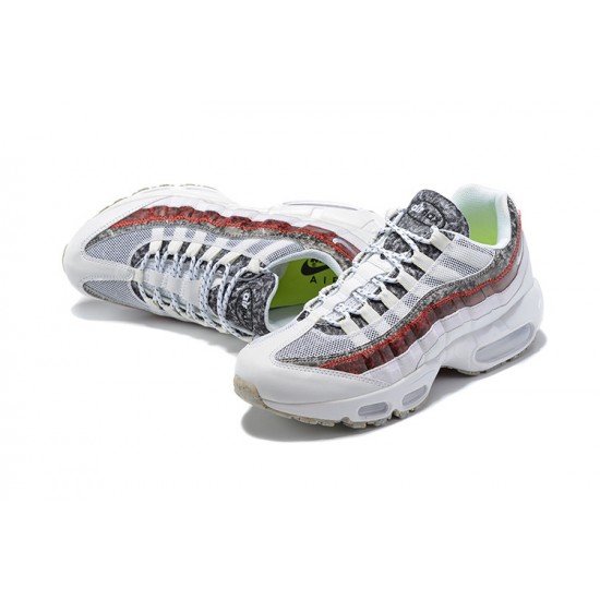 Men's Nike Air Max 95 TT White and Red Footwear