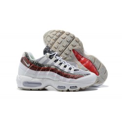 Men's Nike Air Max 95 TT White and Red Footwear