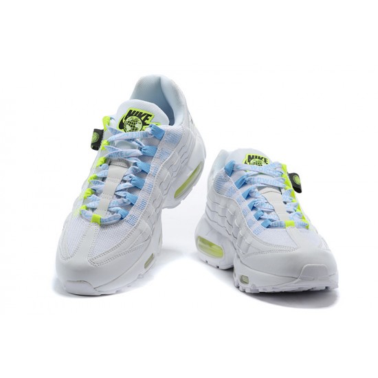 Women's/Men's Nike Air Max 95 TT Worldwide White Yellow Footwear CV9030-100