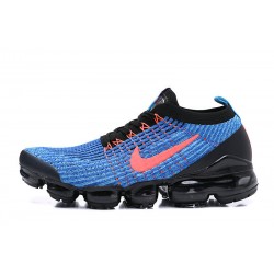 Women's/Men's Nike Air VaporMax Flyknit 3 Black Blue Footwear AJ6900-015