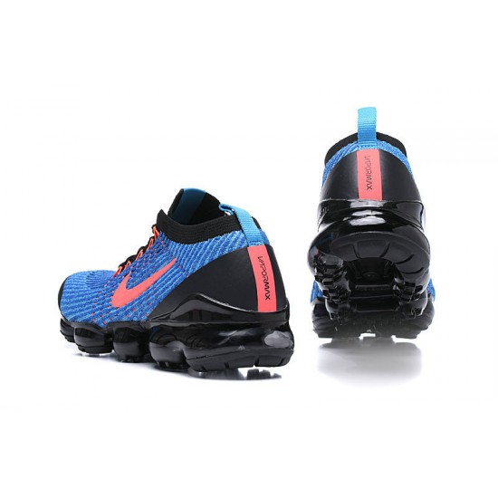 Women's/Men's Nike Air VaporMax Flyknit 3 Black Blue Footwear AJ6900-015