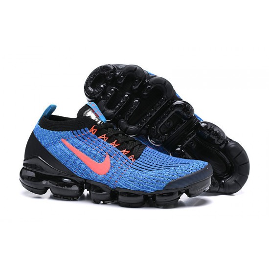 Women's/Men's Nike Air VaporMax Flyknit 3 Black Blue Footwear AJ6900-015