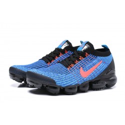 Women's/Men's Nike Air VaporMax Flyknit 3 Black Blue Footwear AJ6900-015