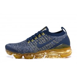 Women's/Men's Nike Air VaporMax Flyknit 3 Blue Yellow  Footwear AJ6900-444