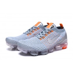 Women's/Men's Nike Air VaporMax Flyknit 3 Grey Orange Footwear AJ6900-003