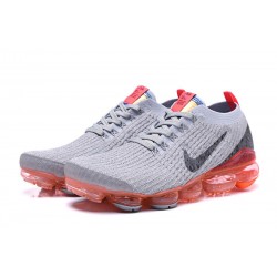 Women's/Men's Nike Air VaporMax Flyknit 3 Grey Red Footwear AJ6900-600