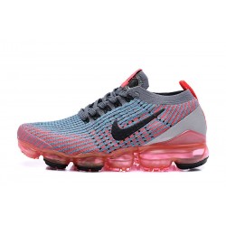 Women's/Men's Nike Air VaporMax Flyknit 3 Grey Red Footwear AJ6900-601